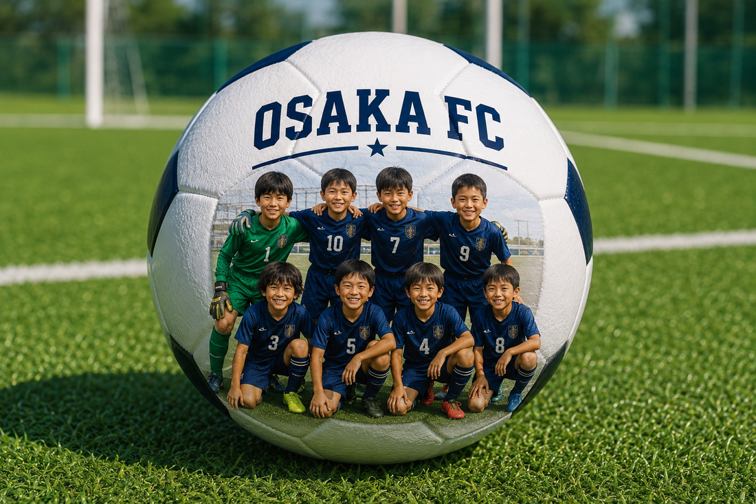 大阪府の少年サッカークラブ様｜卒団記念として写真入りサッカーボールを製作しました
